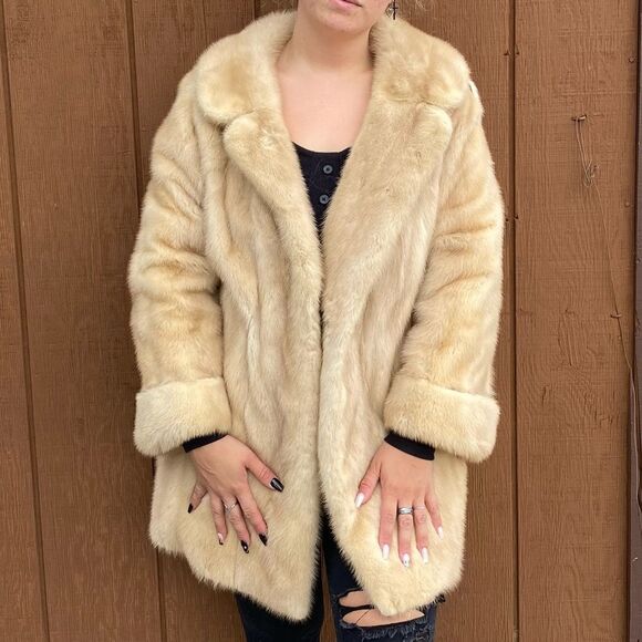 Vintage William Rosendorf Real Mink Fur Long Coat - Picture 3 of 16